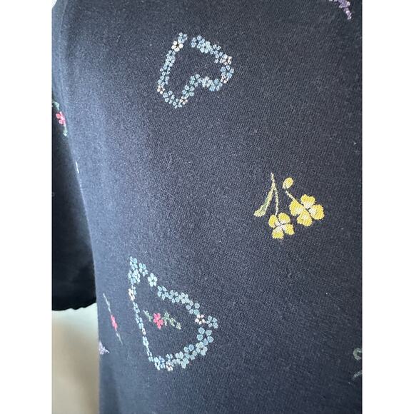 St Michael from Mark and Spencer Floral with Hearts Cotton Night Dress - Picture 3 of 8